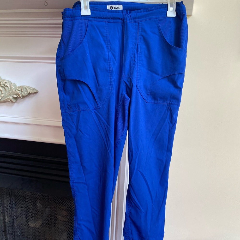 Koilite Medium Tall Royal Blue Scrub Pants .